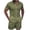 Green, variant on Men's 2 Piece Outfit Short Sleeve Textured Button Up Shirt with Drawstring Casual Summer Party Vacation Matching Set for Men 2XL