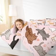thumbnail image 4 of Homewish Funny Pet Cats Paws 7-Piece Twin Bedding,Kawaii Animal Bedding Comforter Set,Pink,Pink Reversible, 4 of 8