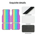 thumbnail image 4 of Fuzoiu Rainbow Scales2 Print Carpet Floor Mats for Car,Car Foot Mat Set,Universal Fit 4 Piece Mat Pad Set,Fits Most Cars Trucks Vans Sedans SUV Auto Carpet Mat Se, 4 of 7