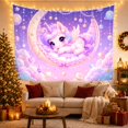 thumbnail image 3 of Toned Core Winged With Unicorn Flowing Mane Tail, Mystical Fantasy for Space Lovers, Galaxy Room Decor, Valentine's Day Gift, Tapestry Wall Hanging for Bedroom and Dorm, 3 of 7