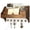 Brown&White, variant on Pine Wood Key Holder Wall Mount - Hanging Mail Holder for Wall with Key Hooks & 3-Tire Letter Slot - Multifunctional File Organizer for Home and Office Decor (Brown)
