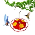 thumbnail image 2 of Precio reducido por tiempo limitado!Alimentador de pájaros y colibrí con ondas de agua, alimentador de agua colgante de colibrí de cuatro flores, tubo de flor, alimentador de pájaros, 2 of 6