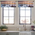 thumbnail image 3 of LALILO Kitchen Curtain Valance Beautiful Seascape Nature Ocean Rod Pocket Window Curtain 52"x 18" Set of 2, 3 of 5
