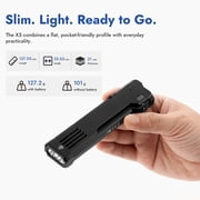 WUBEN X5 Flashlight Rechargeable, 1300LM Bright Flashlight, 6 Modes with White LED, UV Blacklight & Green Light EDC Tactical IP65 Waterproof