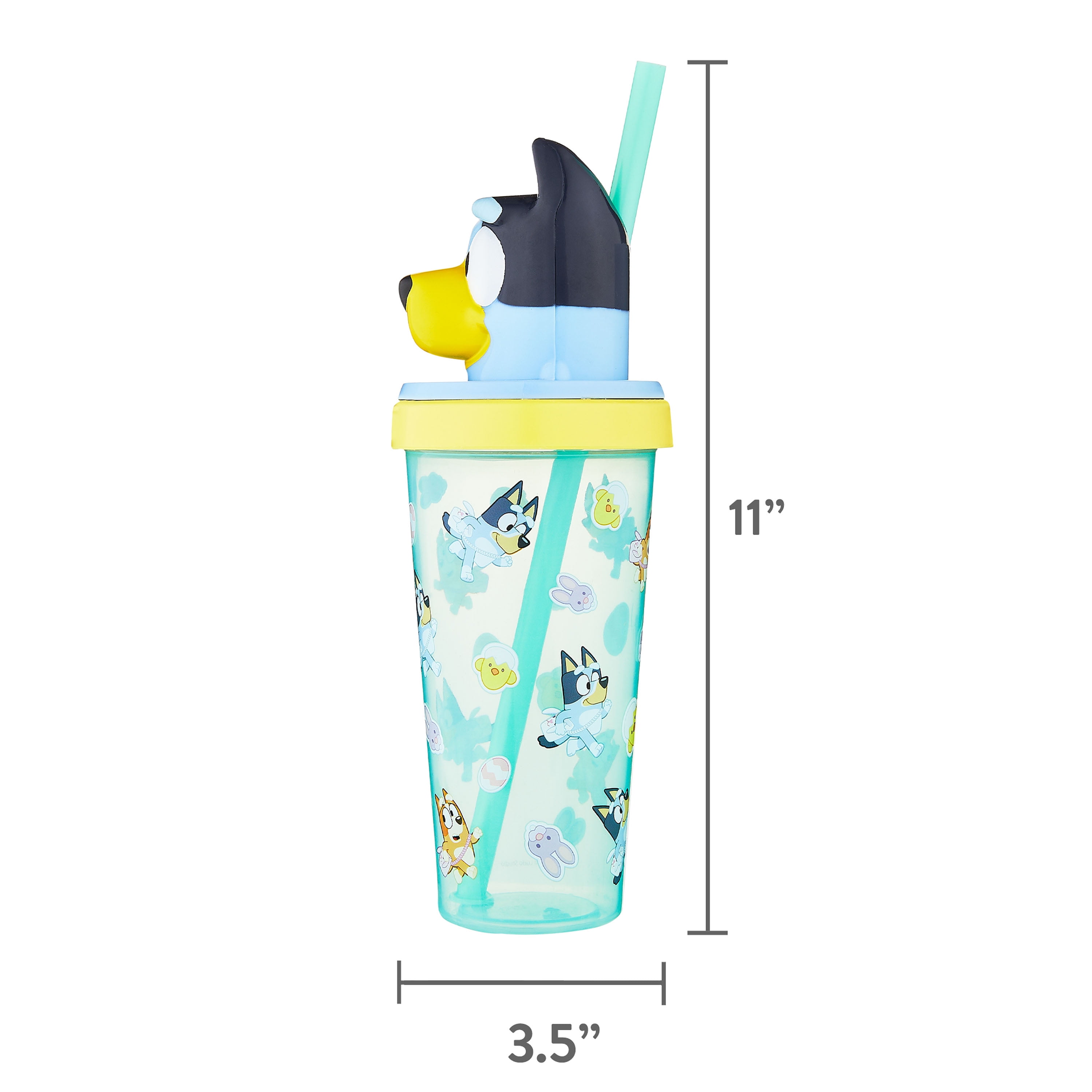 Zak Designs Bluey 18oz Super Sipper Easter Tumbler
