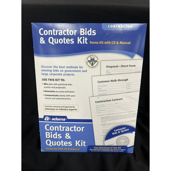 Adams® Contractor Bids And Quotes
