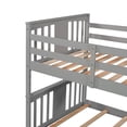 thumbnail image 5 of Gray Twin Over Twin Bunk Bed with Ladder, 5 of 8