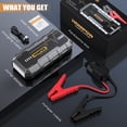 thumbnail image 4 of HOMPOW 7000A Jump Starter, 26000mAh Portable Car Battery Jump Starter for 10L Gas Engines & up to 12L Diesel, Battery Booster Power Pack, 12V Jump Box with LED Light, USB Quick Charge 3.0, 4 of 9