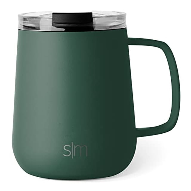 Taza de café de viaje, simple y moderna, Voyager, 350 ml, acero inoxidable