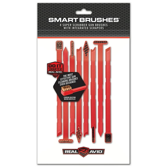 Real Avid Smart Cleaning Brushes- Universal Firearm Cleaning Brushes- 8 Pieces