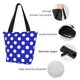 thumbnail image 4 of Disketp Blue And White Polka Dot for Women’s Casual Shoulder Tote Bag Cross-body Handbags for Shopping, Travel and Daily Use, 4 of 6