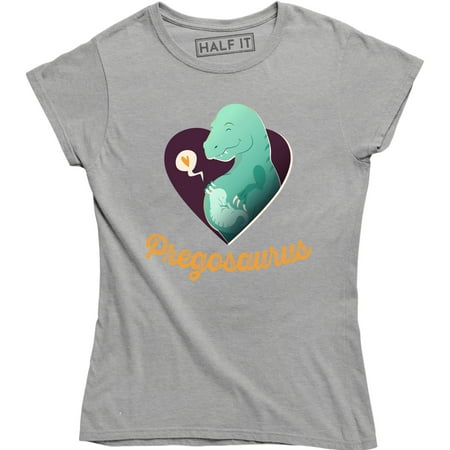 

Pregosaurus Funny Maternity Pregnancy Dinosaur Green Boy Women s T-Shirt