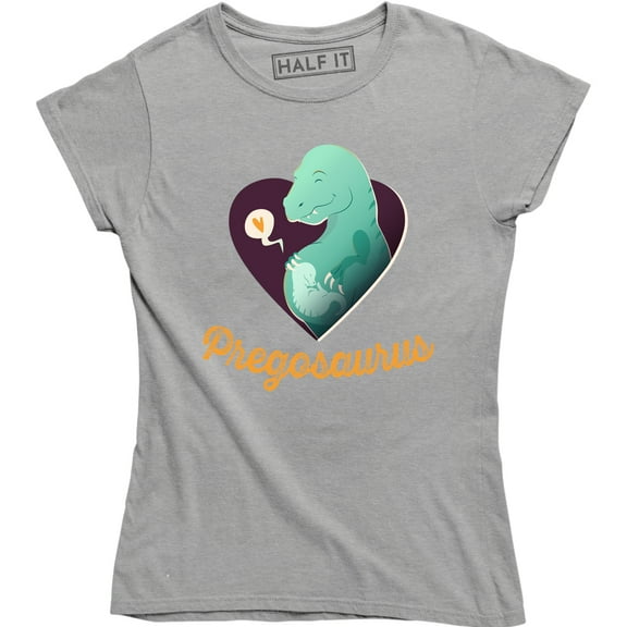 Pregosaurus Funny Maternity Pregnancy Dinosaur Green Boy Women's T-Shirt