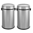 thumbnail image 1 of Alpine Industries 17 Gal. Stainless Steel Commercial Trash Can with Swing Lid 2 Pack, 1 of 9