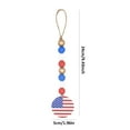 thumbnail image 2 of Chmadoxn String Wooden Bead Tassel Festival Beaded Pendant Independence Day Hanging Decor Party Hanging Ornament Tassel Beaded Pendant Party Bead Pendant Independence Day Bead Garland, 2 of 2