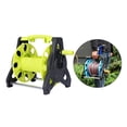 thumbnail image 3 of Manual Garden Hose Reel Cart Pipe Storage Organiser Bracket Home Garden Tool Green, 3 of 8