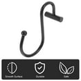 thumbnail image 7 of 12pcs T Shaped Curtain Hooks Shower Curtain Hooks Iron Glide Shower Rings, 7 of 7