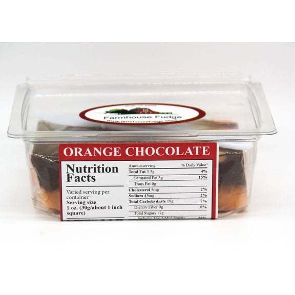 Farmhouse Fudge:  Orange Chocolate Fudge (8 Ounces)
