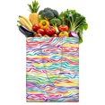 thumbnail image 1 of Colorful Zebra Canvas Tote Bag Rainbow Zebra Pattern Abstract Black and White Stripes Multicolor Modern Fashion Cute Cartoon Zebra Aesthetic Gradient Print Reusable Eco-Friendly Shopping Bag, 1 of 6