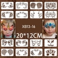 thumbnail image 3 of Waterproof Long Lasting Body Art Stickers Fake Skin Decals for Women Men Party Festival Makeup, 3 of 10