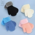 thumbnail image 6 of Gustave Baby Toddler Mittens Gloves Boys Girls Lined Fleece Winter Kids Warm Gloves Unisex Infant Gloves "White", 6 of 9