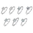 thumbnail image 3 of K-KED D Color Real Moissanite Engagement Rings for Women 925 Silver GRA Certificate, 3 of 9