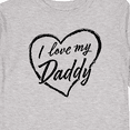 thumbnail image 4 of Inktastic I Love My Daddy in Black Chalk Heart Boys or Girls Long Sleeve Toddler T-Shirt, 4 of 5