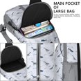 thumbnail image 4 of Crossbody Sling Backpack for Women Men Whales Vector Image Shoulder Sling Crossbody Casual Chest Bag for Travel Sports Running Hiking, 4 of 6
