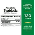 thumbnail image 2 of Nature’s Bounty Acidophilus Probiotic, Daily Probiotic Supplement, Supports Digestive Health, 1 Pack, 120 Tablets, 2 of 5