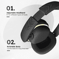 thumbnail image 6 of Firsting Wireless Bluetooth Gaming Headsets Light-Emitting Ultra-Long Life Mobile Headphones, Black, 6 of 10