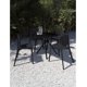 thumbnail image 1 of OFFIHO Set mesa Tonnati Negro + 4 sillas Teski Negro para exterior con protección UV y diseño ergonómico, 1 of 11