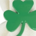 thumbnail image 3 of DII Novelty Green Shamrock Napkin Rings, Set of 6, Casted Brass, Multiple Patterns, 3 of 6