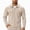 Beige, variant on Mens Bomber Jacket Zip Up Waffle Knit Shacket Jakcet Collared Fall Winter Athletic Daily Going Out Business Casual Outfits with Pockets