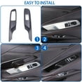 thumbnail image 6 of TINKI Window Lift Switch Cover Compatible with Chevrolet Corvette C8 Stingray 2020-2023, ABS Window Lift Switch Panel Decoration Frame Trim Cover, 6 of 16