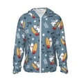 thumbnail image 1 of Balery Surf Shark Sudadera ligera de manga larga con capucha y protección solar UPF 50+ para hombre y mujer, ideal para pesca y running-Large, 1 of 7