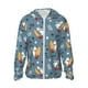 thumbnail image 1 of Fotbe Surf Shark Chaqueta con Protección Solar UPF 50+ para Hombre y Mujer, Camisa con Capucha y Bolsillos-3X-Large, 1 of 7