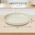 thumbnail image 2 of Stoneware Pasta Bowls Set of 4 - 35oz Flat Salad Bowls & Plates for Dinner, Microwave, Oven & Dishwasher Safe, 2 of 5