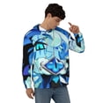 thumbnail image 4 of Shadow Milk Cookie Men's Hoodie With Color Drawstrings Sweatshirt Hooded Pullover Print Winter Coat Jacket Small, 4 of 9