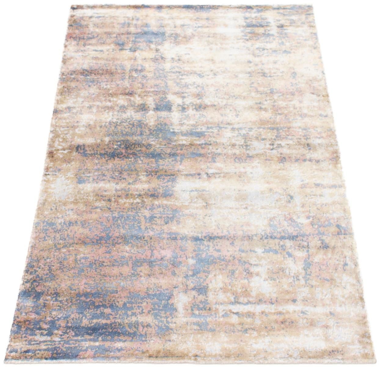 ECARPETGALLERY 5'0" x 7'6" Transitional Galleria Hand-knotted Area Rug for Living Room, Dining Room and Bedroom in Grey