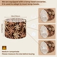 thumbnail image 2 of 2pcs Set Drum Lampshades (13"x 13"x 10"), Floral brush strokes seamless design American witch Fabric Lamp Shades, Large Replacement Shades for Table, Floor, and Pendant Lamps, Simple Assembly Needed., 2 of 8