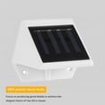 thumbnail image 3 of Solar 4 Led Valla Luz Impermeable Exterior A Prueba De Lluvia Patio Lámpara De Pared Pequeño Pared Con Interruptor De Control De Luz Inteligente Para Patio Parque Al Aire Libre Guardurnaity HA016694-00, 3 of 7