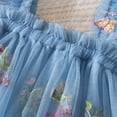 thumbnail image 5 of RUTAYY Toddler Girls Dresses Sleeveless Embroider Princess Dress Dance Party Floral Clothes Holiday Vacation Beach, Blue, 1-2 Years, 5 of 7
