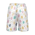 thumbnail image 3 of Men's Pajama Shorts Bottoms with Pockets Soft Lightweight Lounge Sleep Wear Seashells and Dots, 3 of 6
