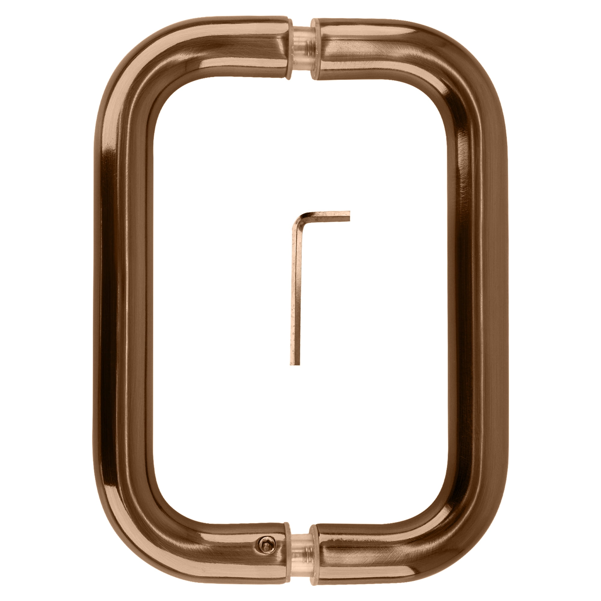 CRL BPD6ABRZ Antique Bronze 6" Back-to-Back Solid Brass 3/4" Diameter Pull Handles Without Metal Washers