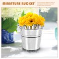 thumbnail image 4 of BRIGHTFUFU Mini cubos de Metal con asas, 6 uds., cubos para servir patatas fritas de hierro, florero, 4 of 8