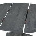 thumbnail image 6 of Aisenbrey French Country Wood 5-Piece Expandable Oval Dining Set, Gray and Black, 6 of 13