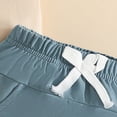 thumbnail image 3 of Toddler Baby Boy Summer Clothes 6 12 18 24 Months 2T 3T Short Sleeve Embroidery T Shirt Tops and Elastic Waist Shorts Set, 3 of 7