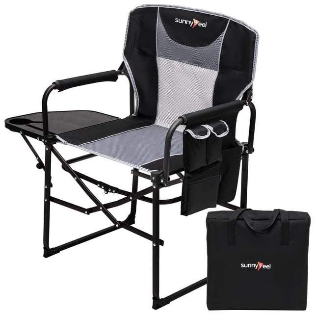 Silla Camping Director SUNNYFEEL Heavy Duty con mesa auxiliar