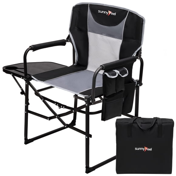 Silla Camping Director SUNNYFEEL Heavy Duty con mesa auxiliar
