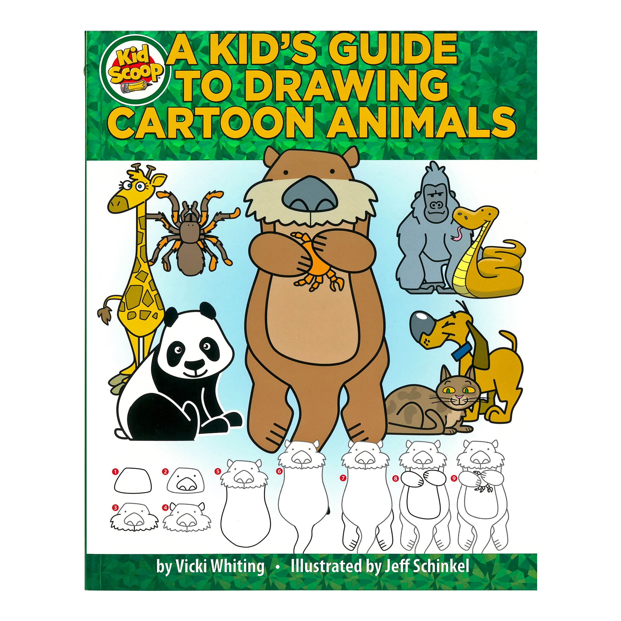 A Kid's Guide to Drawing Cartoon Animals - Step-by-Step Guide - Go Cartoon Crazy with 28 Different Illustration Projects - Sketch & Trace Fluffy, Fearsome & Feathered Friends A Kid's Guide to Drawing Cartoon Animals - Step-by-Step Guide - Go Cartoon Crazy with 28 Different Illustration Projects - Sketch & Trace Fluffy, Fearsome & Feathered Friends